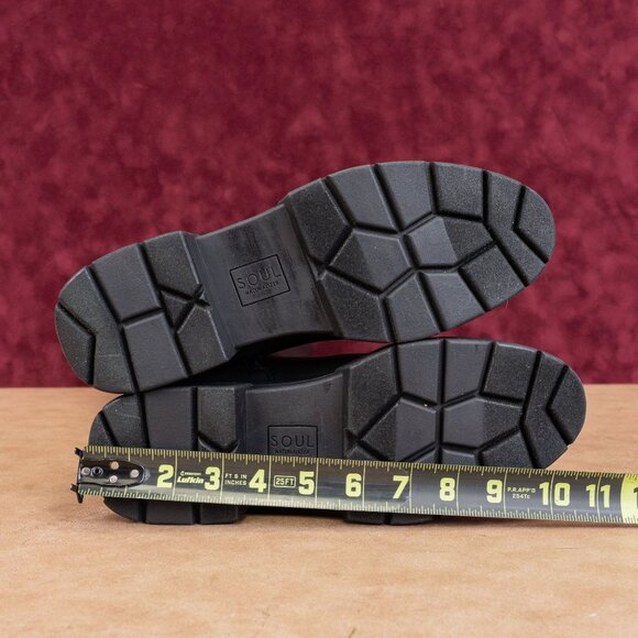 Naturalizer Soul Women Orchid Black Leather Waterproof Riding Knee Boots sz 8.5 - Picture 5 of 10